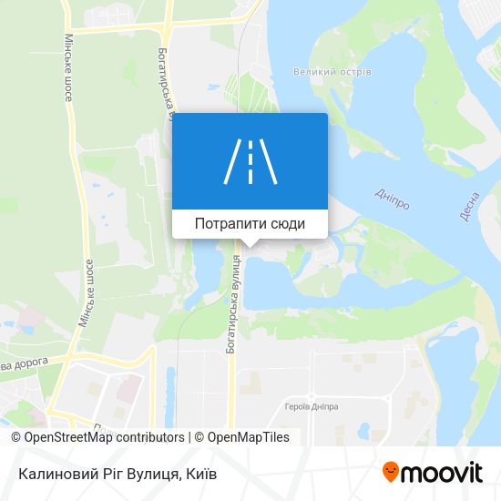 Карта Калиновий Ріг Вулиця