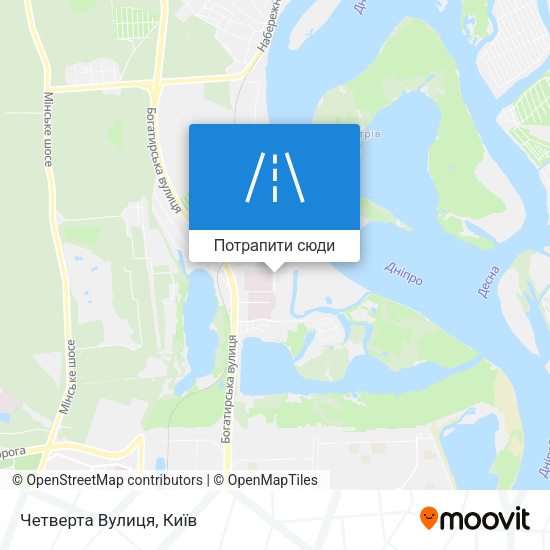 Карта Четверта Вулиця