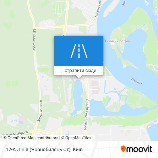 Карта 12-А Лінія (Чорнобилець Ст)