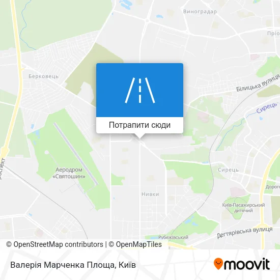 Карта Валерія Марченка Площа