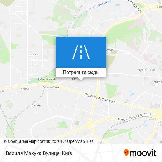 Карта Василя Макуха Вулиця