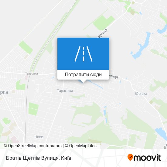 Карта Братів Щеглів Вулиця