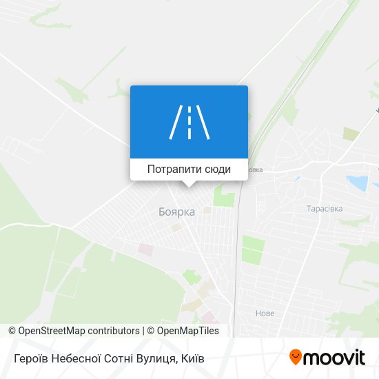 Карта Героїв Небесної Сотні Вулиця