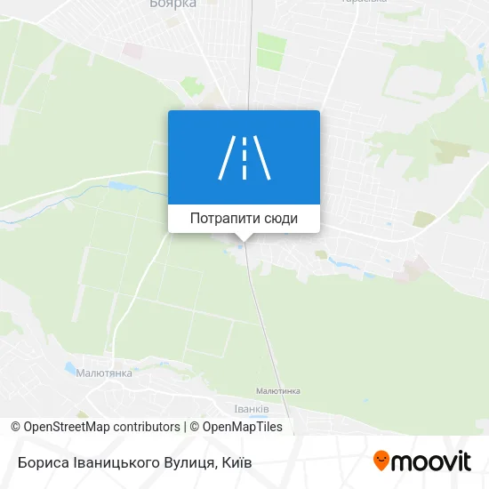 Карта Бориса Іваницького Вулиця