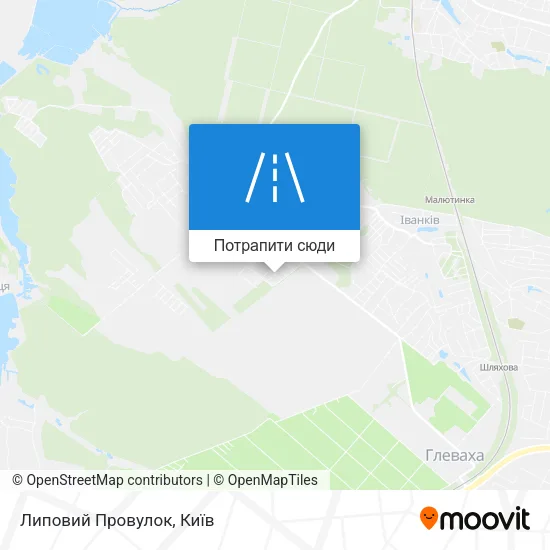 Карта Липовий Провулок