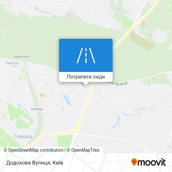 Карта Додохова Вулиця