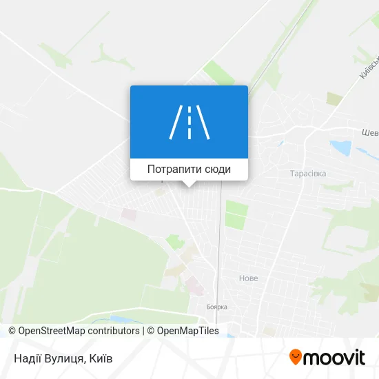 Карта Надії Вулиця