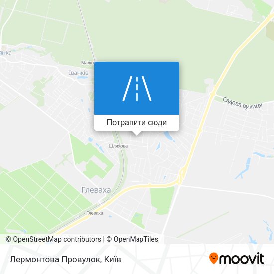 Карта Лермонтова Провулок