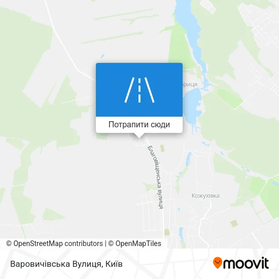 Карта Варовичівська Вулиця