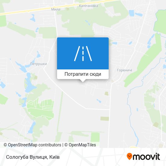 Карта Сологуба Вулиця