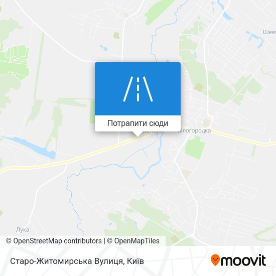 Карта Старо-Житомирська Вулиця
