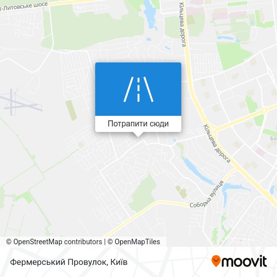 Карта Фермерський Провулок