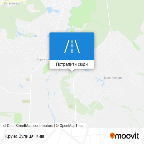 Карта Круча Вулиця