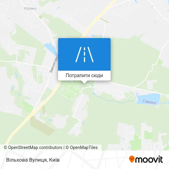 Карта Вільхова Вулиця