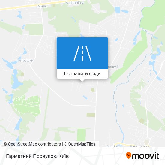 Карта Гарматний Провулок