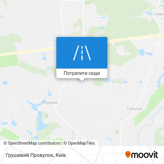 Карта Грушевий Провулок