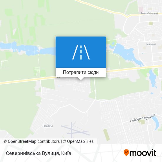 Карта Северинівська Вулиця