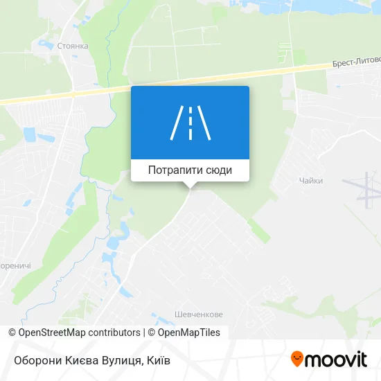 Карта Оборони Києва Вулиця