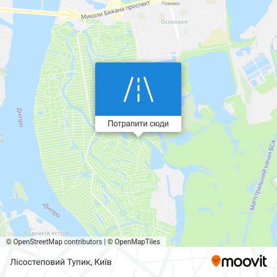 Карта Лісостеповий Тупик