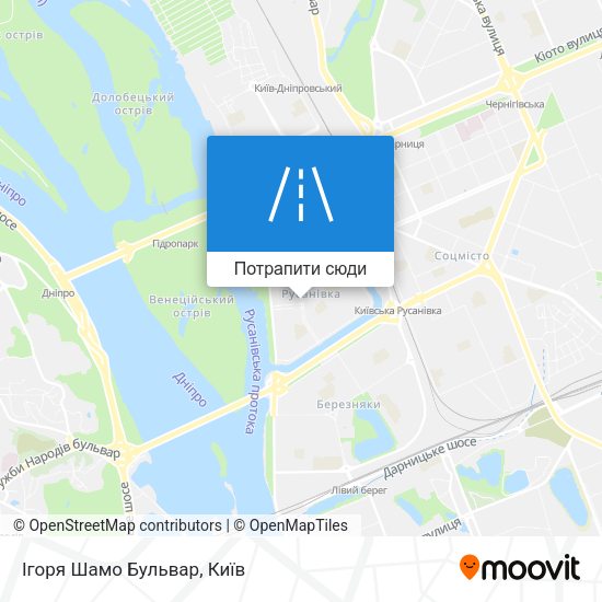 Карта Ігоря Шамо Бульвар