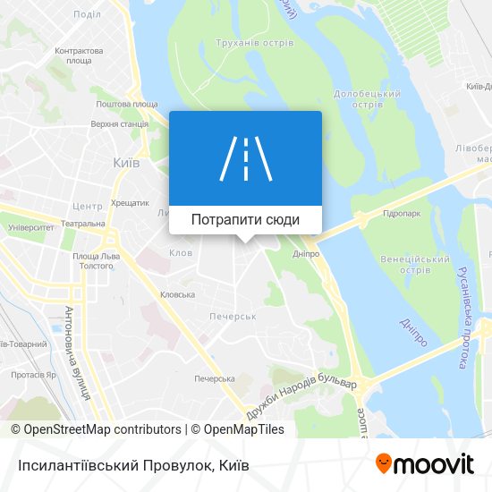 Карта Іпсилантіївський Провулок