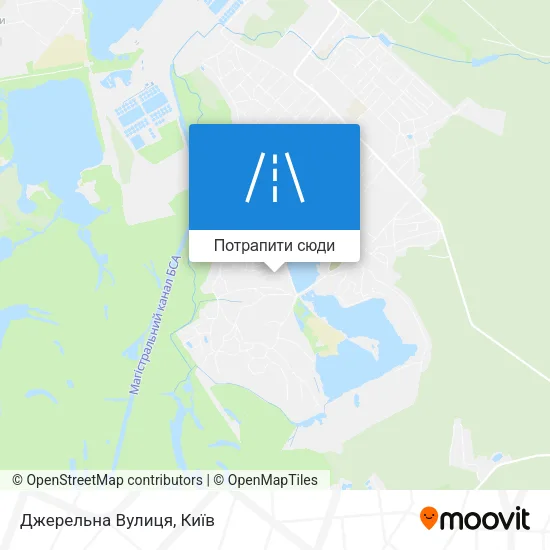 Карта Джерельна Вулиця