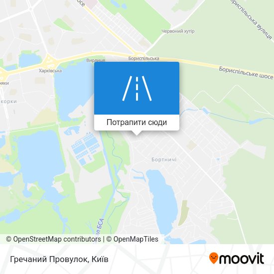Карта Гречаний Провулок