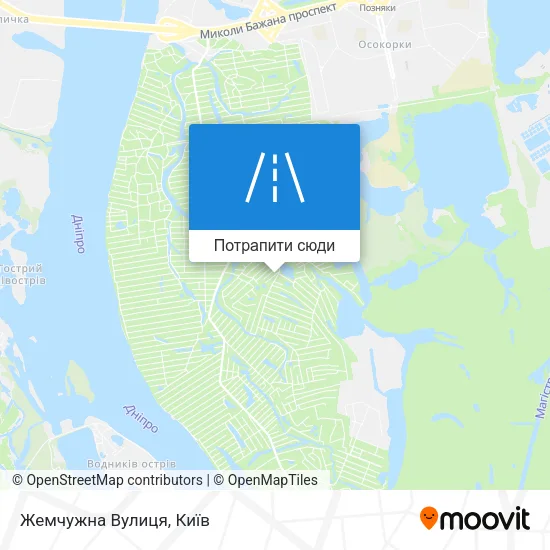 Карта Жемчужна Вулиця