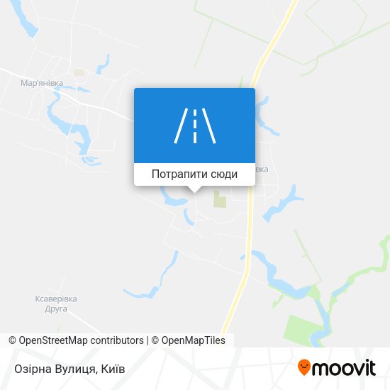 Карта Озірна Вулиця