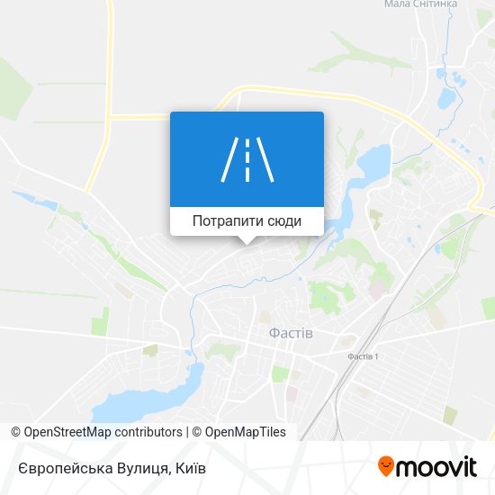 Карта Європейська Вулиця