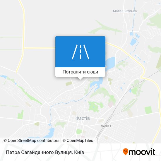Карта Петра Сагайдачного Вулиця