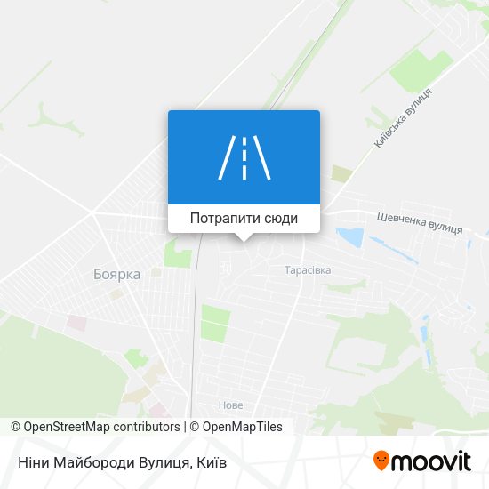 Карта Ніни Майбороди Вулиця