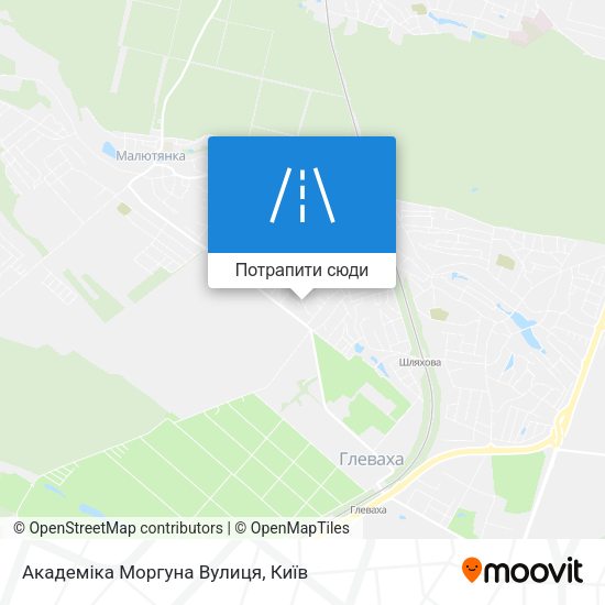 Карта Академіка Моргуна Вулиця