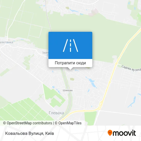 Карта Ковальова Вулиця