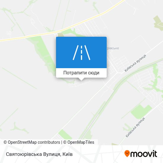 Карта Святоюрівська Вулиця
