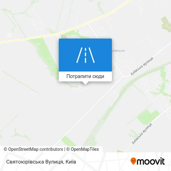 Карта Святоюрівська Вулиця