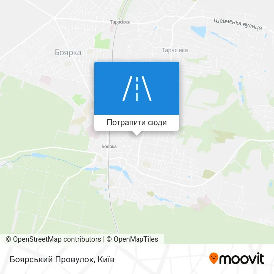 Карта Боярський Провулок
