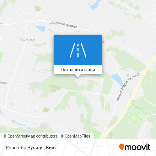 Карта Ревен Яр Вулиця