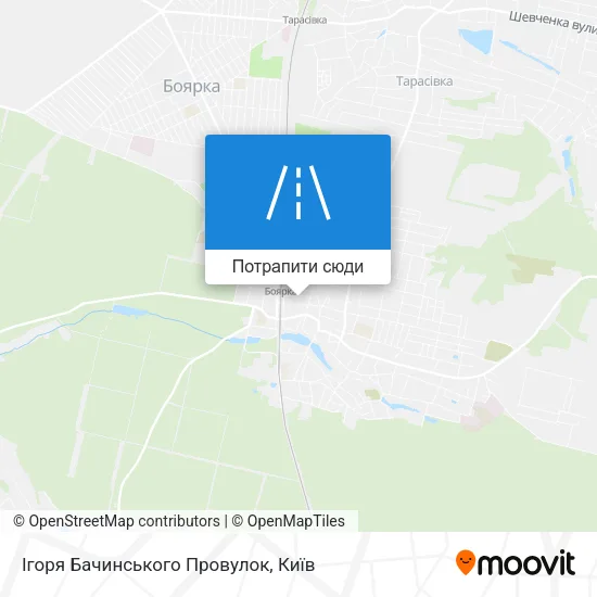 Карта Ігоря Бачинського Провулок