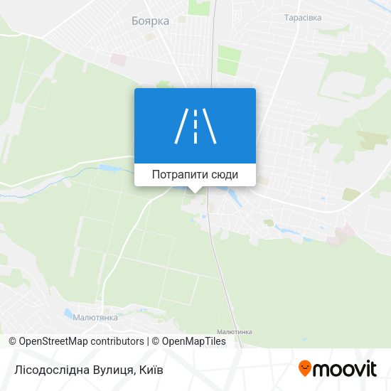 Карта Лісодослідна Вулиця