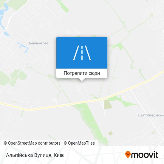 Карта Альпійська Вулиця