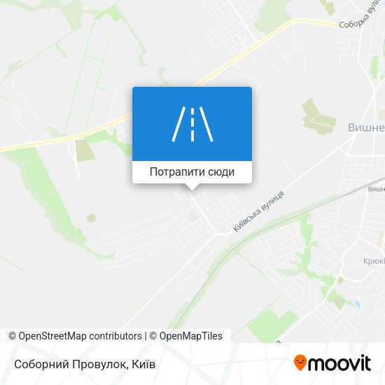Карта Соборний Провулок