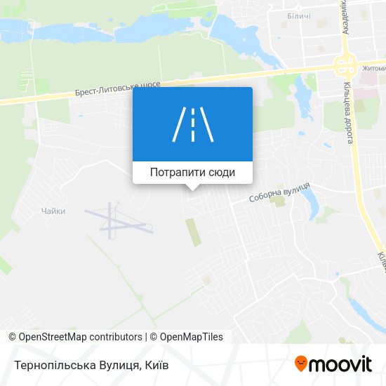 Карта Тернопільська Вулиця