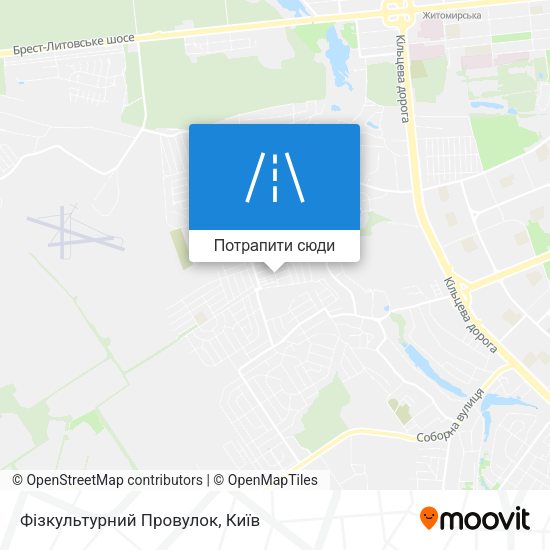 Карта Фізкультурний Провулок