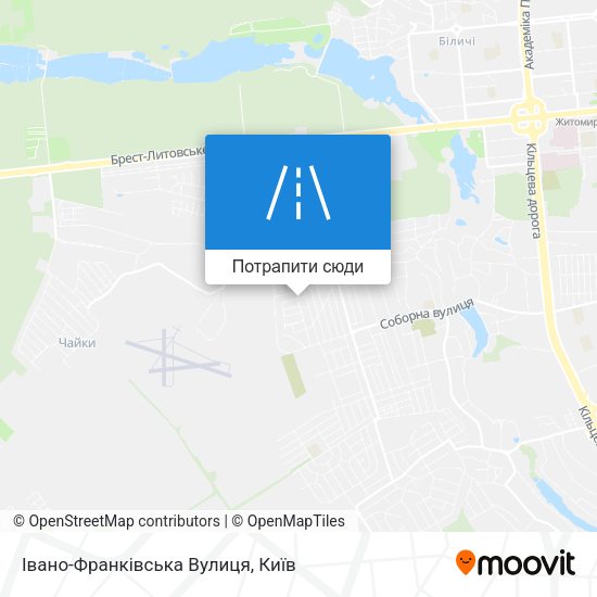 Карта Івано-Франківська Вулиця