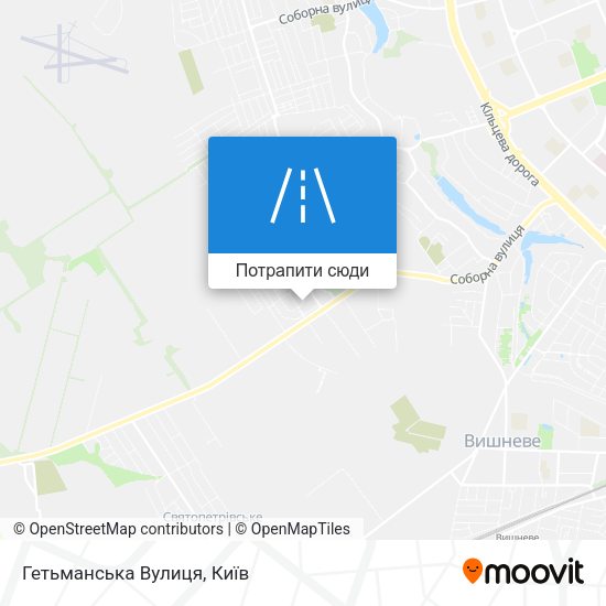 Карта Гетьманська Вулиця