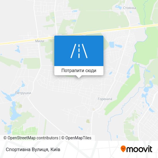 Карта Спортивна Вулиця