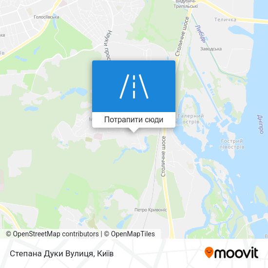 Карта Степана Дуки Вулиця