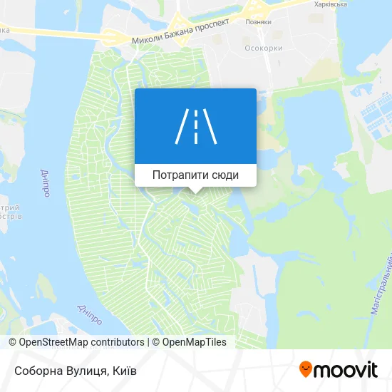 Карта Соборна Вулиця
