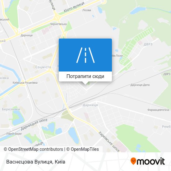 Карта Васнєцова Вулиця